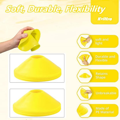 Adjustable Speed Training Hurdles Fitness & Speed Training Equipment with Agility Ladder - Plyometric Fitness & Speed Training – Hurdle/Obstacles for Soccer, Football, Track & Field