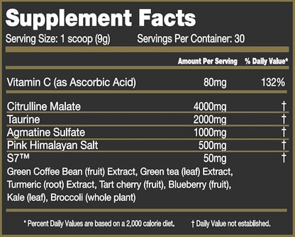 Crixus Pump Stimulant Free Nitric Oxide Pre-Workout Powder | Strength ??Performance | Great Taste for Men & Women (30 Servings, Stawberry Kiwi)