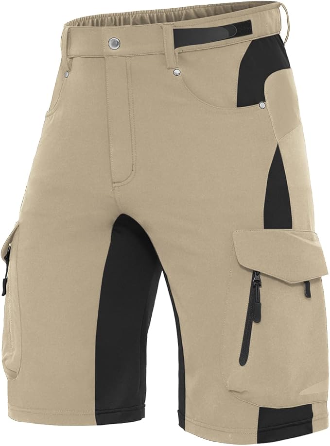 XKTTAC Men's Outdoor Quick Dry Lightweight Stretchy Shorts for Hiking, Tactical, Camping, Travel with 6 Pockets
