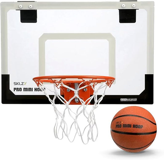 SKLZ Pro Mini Indoor Basketball Hoop - Over The Door ??Portable - Great For Home, Dorms, Offices