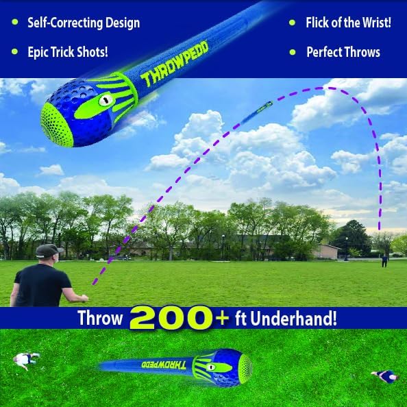 GETMOVIN SPORTS THROWPEDO - The Ultimate Long-Distance Underhand Throw and Catch Game with Self-Correcting Technology for Pinpoint Accuracy - Patent Pending