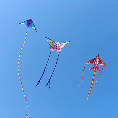 3Pack Large Kite Set - Easy to Fly for Kids Adults, Beach & Park & Outdoor Activities, Perfect for Easter and Festival