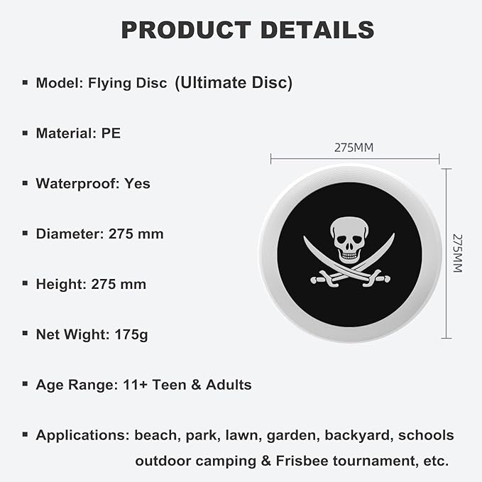 Anchor Outdoor Flying Disc Sailing Anchor Ocean Ultimate Disc 175g for Boys Girls Men Women Birthday Christmas