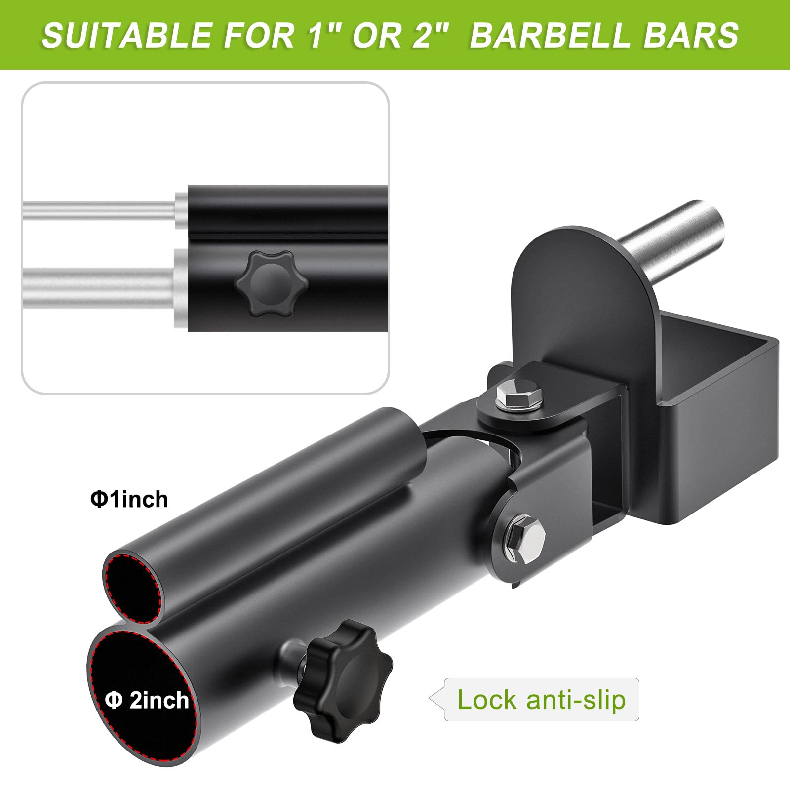 SELEWARE Landmine Attachment for 3"x3" Power Rack with 5/8" or 1" Hole