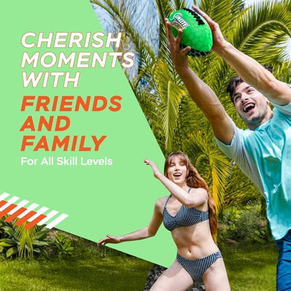 Sunlite Sports Waterproof Football for Lawn Backyard Pool Beach Lake Park Water Toy, Outdoor Play, for Kids Children Teens Adults, Family Fun