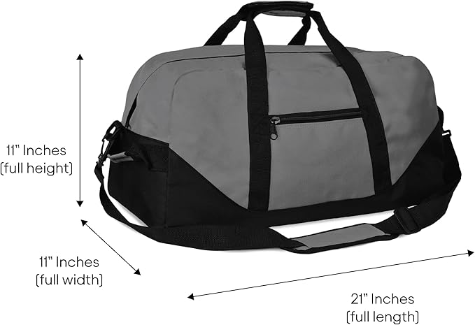 21" Large Duffle Bag with Adjustable Strap