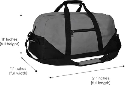 21" Large Duffle Bag with Adjustable Strap