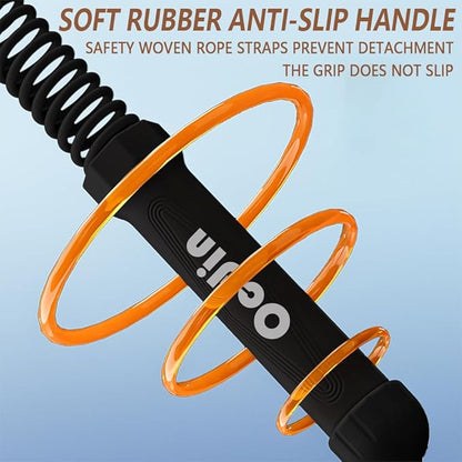 Ocdin Portable Ropeless Battle Ropes for Home Gym, 2 Sticks Cordless Training Rope for Low-Impact Cardio Training