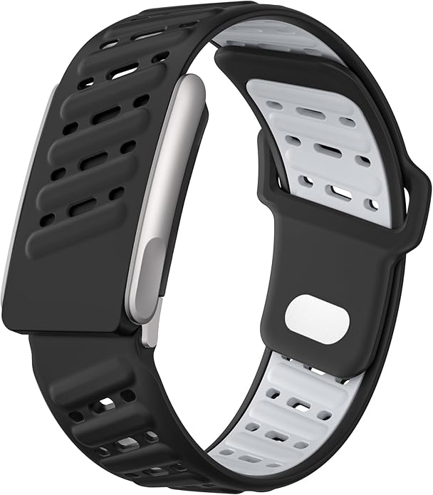 VeveXiao Rugged Comfort Silicone Wristband Compatible with WHOOP 5 | Whoop MG Band, Durable Soft Silicone Sports Loop Replacement Bands for Men Women with Metal Frame Connector