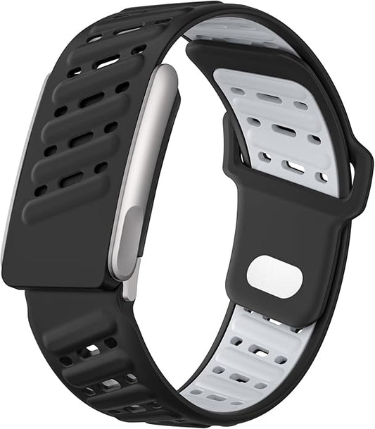 VeveXiao Rugged Comfort Silicone Wristband Compatible with WHOOP 5 | Whoop MG Band, Durable Soft Silicone Sports Loop Replacement Bands for Men Women with Metal Frame Connector