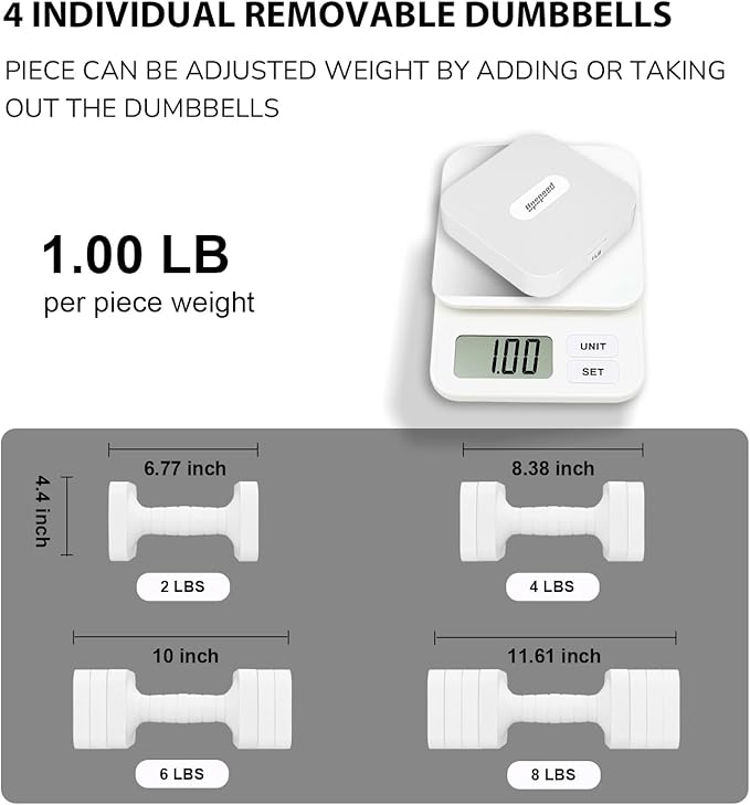 Adjustable Dumbbell Set for Women Men 16LB 20LB Hand Weights Dumbbells Sets Woman Exercise Fitness dumbbell Adjust dumbbells set of 2 for Home Gym Workout Strength Training Equipments