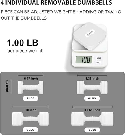 Adjustable Dumbbell Set for Women Men 16LB 20LB Hand Weights Dumbbells Sets Woman Exercise Fitness dumbbell Adjust dumbbells set of 2 for Home Gym Workout Strength Training Equipments