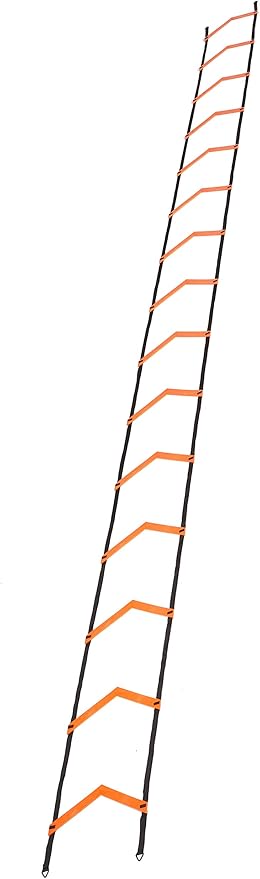 JAWKU Speed and Agility Ladder, Extra Long 21-Foot with 15-Rungs to Improve Balance, Acceleration, Lateral Speed, Change of Direction, and Body Control
