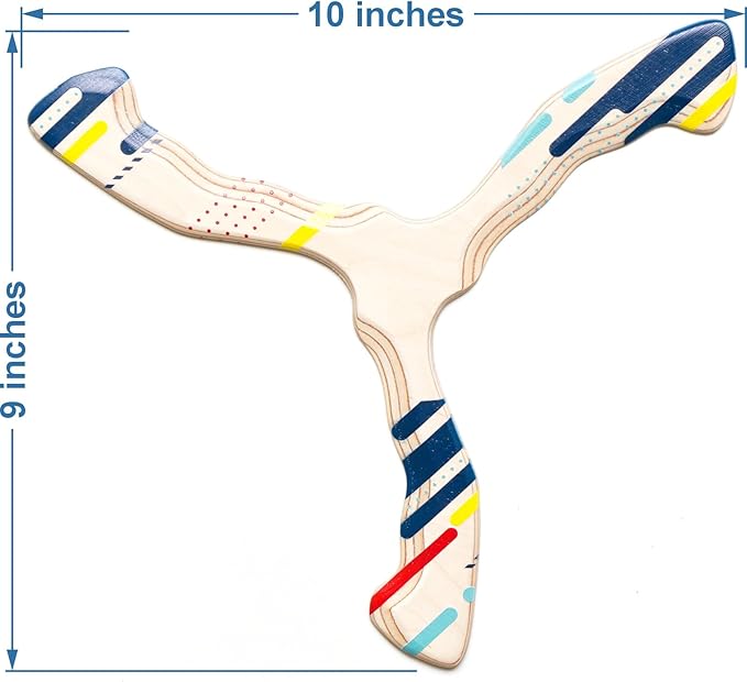 Wooden Boomerang Storm v2 | Handcrafted Returning Boomerang | Easy-to-Throw Design for Beginners | Fun Outdoor Game | Thin, Lightweight and Safe to Use Idea | Suitable for 14+
