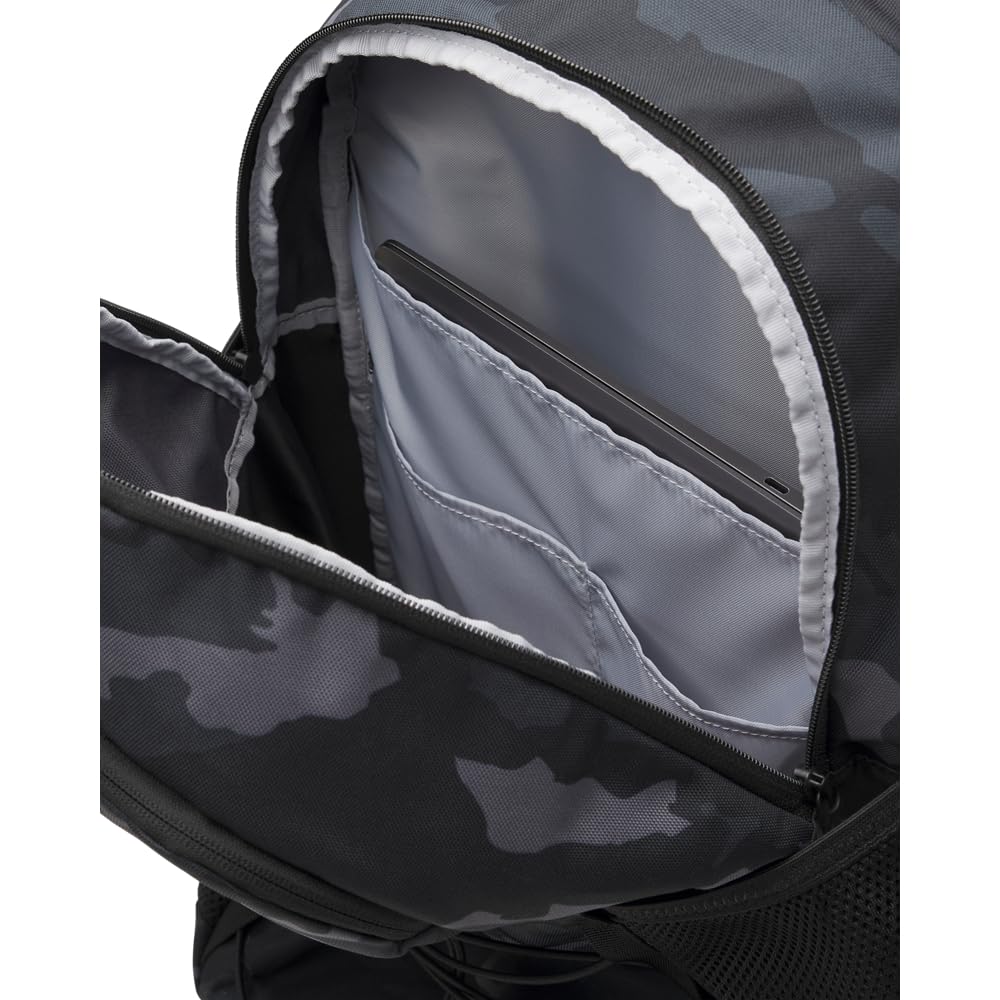 Under Armour Unisex Hustle Sport 6.0 Backpack, (002) Black/Metallic Black, One Size Fits Most