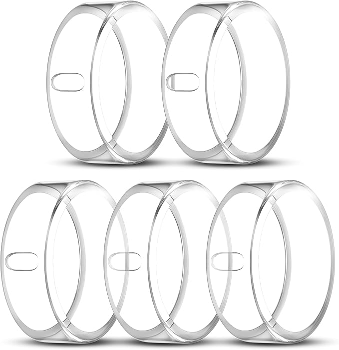 5 Pack Cover Compatible with Oura Ring Gen 4/Oura Ring Gen 3 Horizon/Heritage, Surport Charging with Cover on, Anti-Scratch TPU Protector for Oura Rings Accessories Women Men (Size 11)