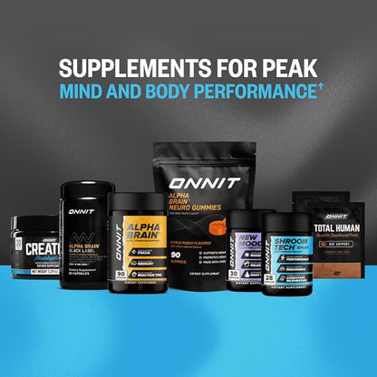 ONNIT Creatine Monohydrate Powder – 5g Premium Creatine for Muscle Strength, Power & Lean Mass, Supports Brain Health & Cellular Energy, Unflavored, 30 Servings, 5.29 oz (2-Pack)