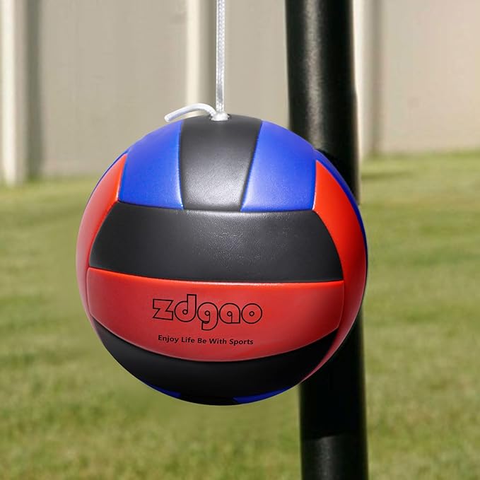 Soft Tether Ball- Replacement Tether Ball Come with Rope and Pump Set | Outdoors Game for Family Fun Play