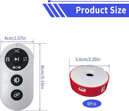 6Pcs/Pk Agile Reaction Training Lamp Set, Reaction Training Light Speed Agile Reaction Light Equipment Quick Response Training Lights Sports Reaction Lights Enhancing Speed and Agility Tools