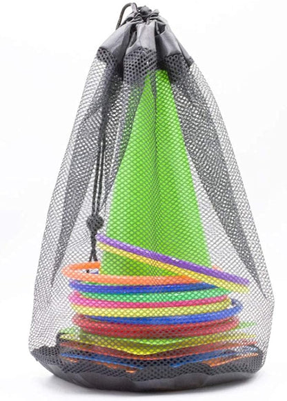 OBTANIM 26 Pcs Plastic Colorful Cones Ring Toss Combo Set Outdoor Carnival Games for Kids Adults Birthday Party Throwing Backyard Games