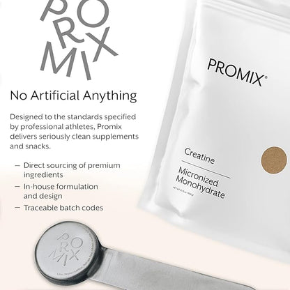 ProMix Nutrition Creatine Monohydrate Travel Packs, 5g of micronized Clean Creatine for Men and Women, Supports Muscle Growth & Recovery, Vegan - 30 Servings