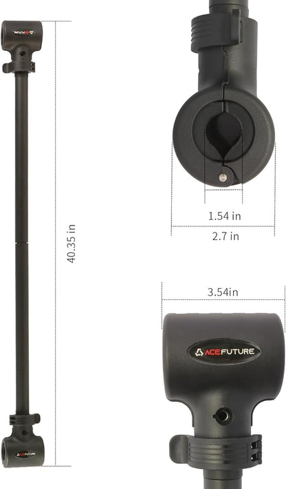 3 in 1 Dumbbell Converter Bar Set - Convert Dumbbells to Barbell & Kettlebell for Home Gym, Multi-Functional Strength Training Bar with Secure Clamps, Space-Saving Weight Lifting System (Black)