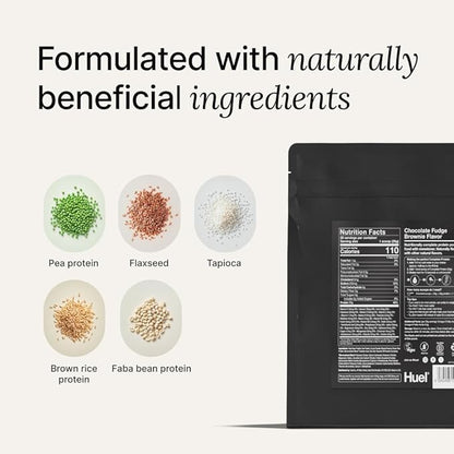 Huel Vegan Protein Powder | Chocolate Fudge Brownie | Complete Nutrition | 20g Protein Powder | 100% Plant-Based | 27 Vitamins & Minerals, Gluten Free, Non-GMO, Lactose Free | 26 Servings