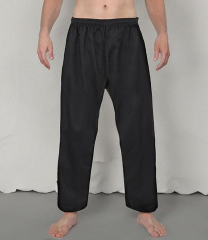 FitsT4 Sports Karate Pants 8oz Middleweight Elastic Waist Martial Arts Pants Perfect for Training or Competition, 000-5