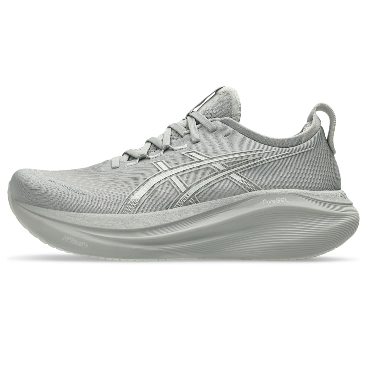 ASICS Men's Gel-Nimbus 27 Running Shoe, 11.5, Seal Grey/Lake Grey