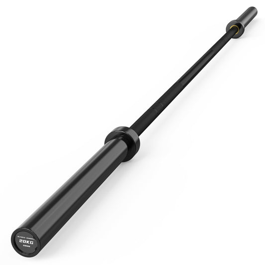 HANDBODE 7 ft Olympic Barbell, 45 lb Bar, 2-Inch Sleeves, Black