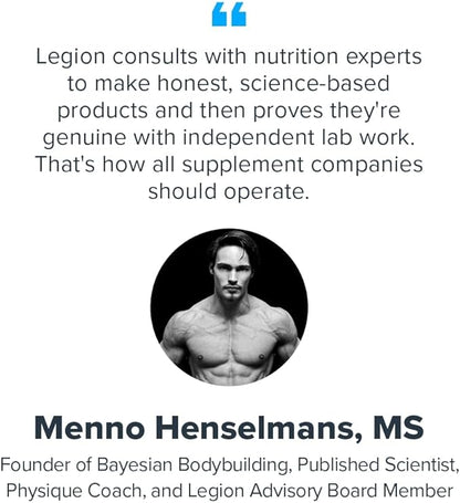 LEGION Whey+ Protein Whey Isolate from Grass Fed Cows - Whey Protein Isolate Powder Low Calorie, Non-GMO, Sugar Free, Lactose and Gluten Free, All Natural Protein Powder for Men & Women, 30 Servings