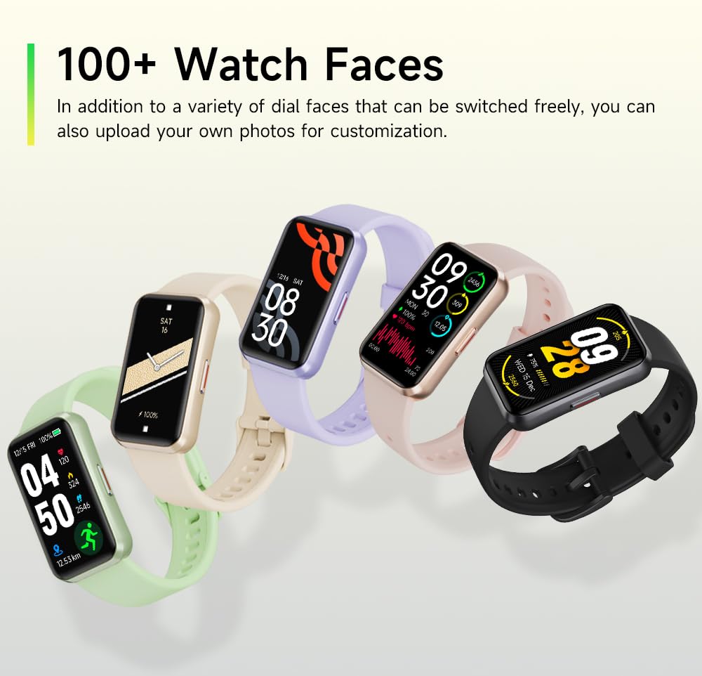 USMECBL Fitness Trackers,Heart Rate Blood Oxygen Sleep Monitor,1.47‘’ OLED Display,Calorie