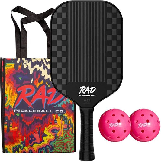 RAD Pro Pickleball Paddle Set – USAPA Approved – T700 Carbon Fiber Surface & 16mm Full-Cell