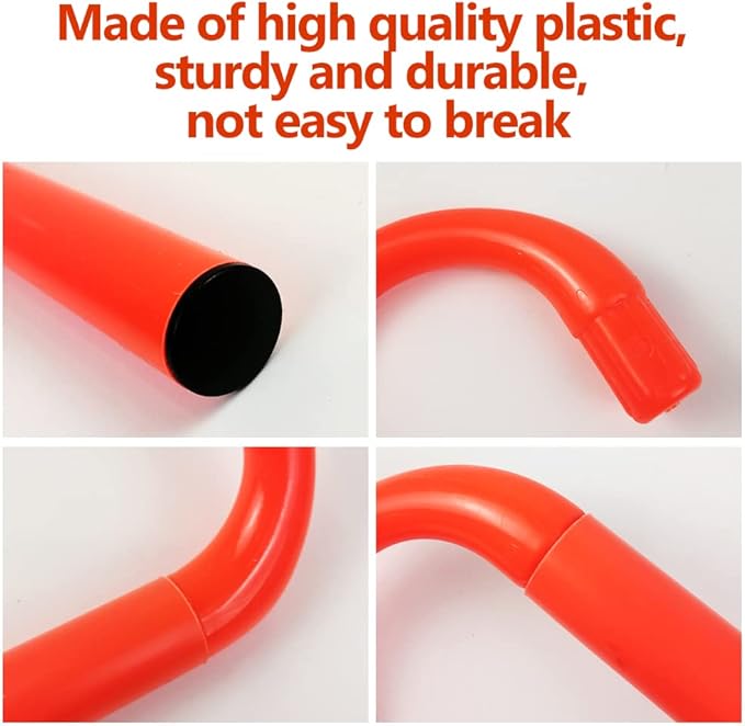 4 Pack Agility Speed Training Hurdles- 6" Detachable Agility Training Hurdles- Sports Practice Equipment for Athletes, Soccer, Basketball