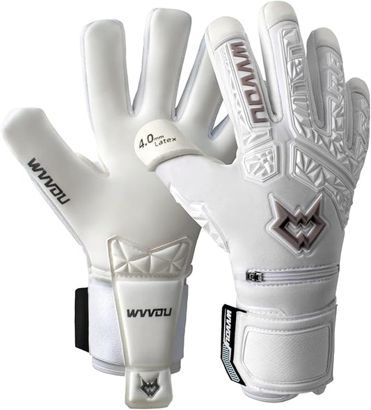 WVVOU Soccer Goalie Gloves for Adults and Youth, High Performance Goalkeeper Gloves with 5