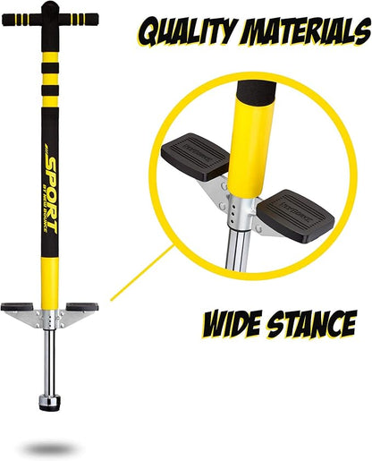 New Bounce Pogo Stick for Kids - Pogo Sticks, 40 to 80 Lbs - Sport Edition, Quality, Easy Grip, PogoStick for Hours of Wholesome Fun