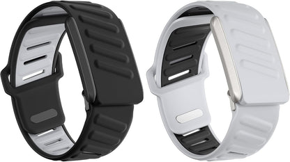 Sport Bicep Bands for Whoop 4.0-2 Pack Adjustable Silicone Breathable Wristbands Replacement Strap Compatible with Whoop 4.0/3.0 Sleep, Wearable Health, Fitness & Activity Tracker