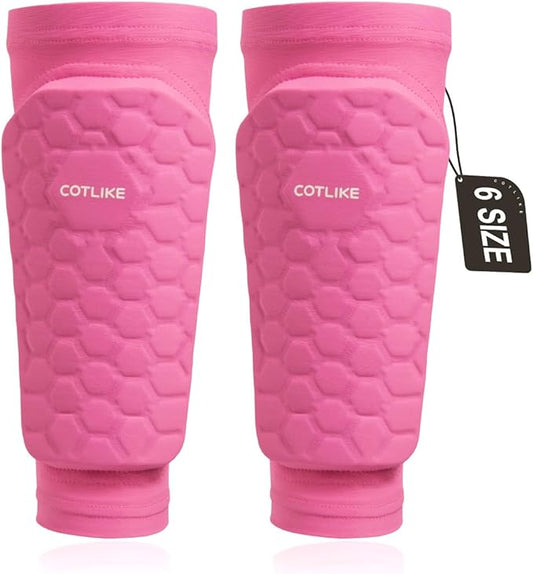Soccer Shin Guards for Kids Youth Adults, Shin Guard Soccer Sleeves for 2-18 Years Old Boys Girls Men, Calf Compression Sleeve with Honeycomb Pads, Espinilleras de Futbol para Hombres