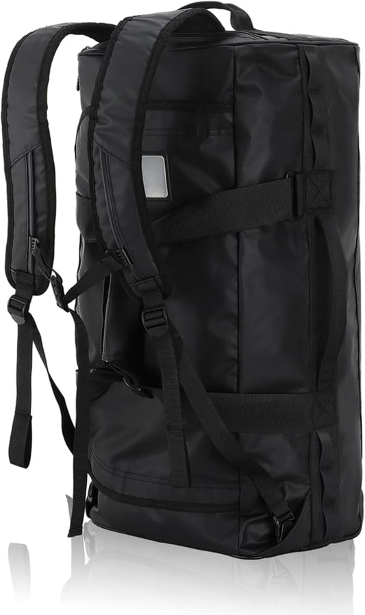 Haimont Travel Duffel Backpack Bag 60L for Men Large Sports Duffle Bags with Backpack Straps for