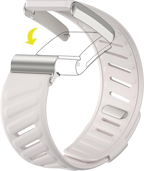 Comfort Durable Silicone Wristband Compatible with WHOOP 4.0 Band, Soft Silicone Sports Loop Strap for Men & Women, with U Shapped Connector