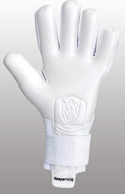 Professional Soccer Goalie Gloves Kids, Boys, Youth, Adult, Men- Football Goalkeeper Glove Strong grip palm protection Giga latex 4mm Double elastic Wrist with Negative cut, Slim(Size 6-11)