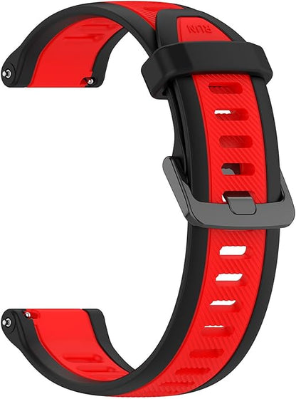 Compatible with Garmin Forerunner 165 Watch Band, 20mm Width Silicone Replacement Bands for Garmin Vivoactive 3 / Vivoactive 5 / Forerunner 55, 245, 645 Music Smartwatch