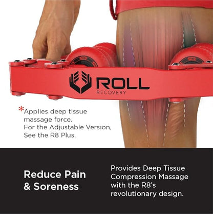 ROLL Recovery R8 (Lava Red) - Deep Tissue Massage Roller