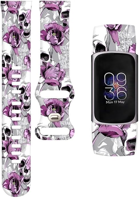 Sport Bands Compatible with Charge 6 /Charge 5 for Women Men,Soft Waterproof Replacement Straps Wristbands for Charge Advanced Fitness Tracker