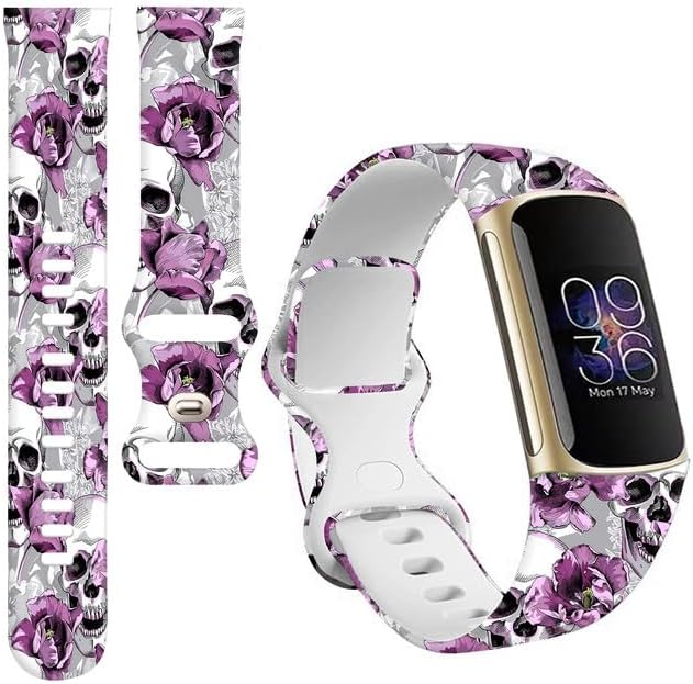 Sport Bands Compatible with Charge 6 /Charge 5 for Women Men,Soft Waterproof Replacement Straps Wristbands for Charge Advanced Fitness Tracker