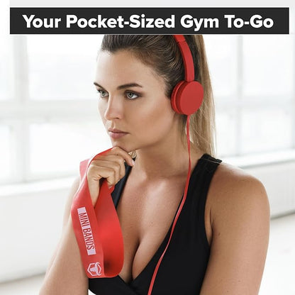 Resistance Bands for Working Out (Set of 5) – Elastic Bands for Exercise & Physical Therapy – Loop Resistance Bands for Glutes, Home Workouts, Yoga, Pilates, Stretching & Legs