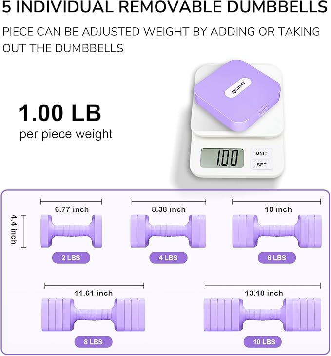 Adjustable Dumbbell Set for Women Men 16LB 20LB Hand Weights Dumbbells Sets Woman Exercise Fitness dumbbell Adjust dumbbells set of 2 for Home Gym Workout Strength Training Equipments