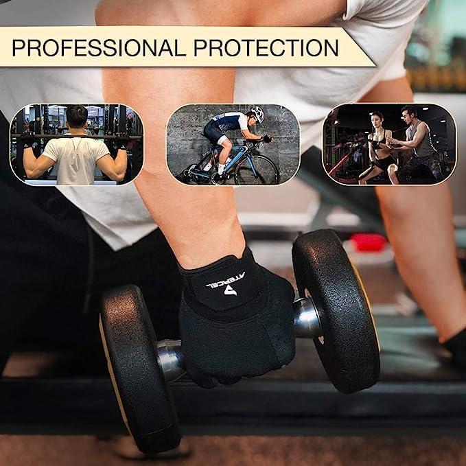 ATERCEL Workout Gloves for Men and Women, Exercise Gloves for Weight Lifting, Cycling, Gym