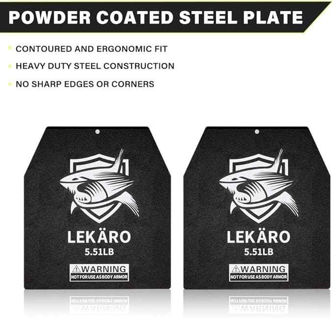 Weighted Vest Plates 5.51/8.81/15.43/20.94LB Pair for Weight Vests, Strength Training, Heavy Workout, Fitness, Running