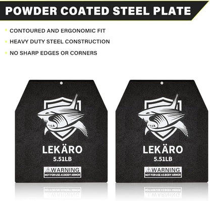 Weighted Vest Plates 5.51/8.81/15.43/20.94LB Pair for Weight Vests, Strength Training, Heavy Workout, Fitness, Running